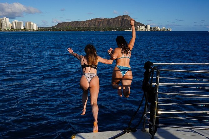 Best Waikiki Sunset Cruise:BYOB Sunset Sail with Swimming - The Royal Hawaiian Hotel from the water