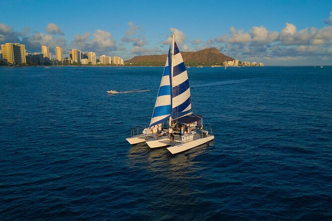 Best Waikiki Sunset Cruise:BYOB Sunset Sail with Swimming - Group size and comfort aboard