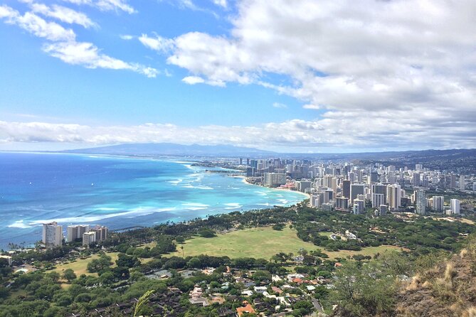 Diamond Head Shuttle with Malasada - The summit views over Honolulu and the Pacific
