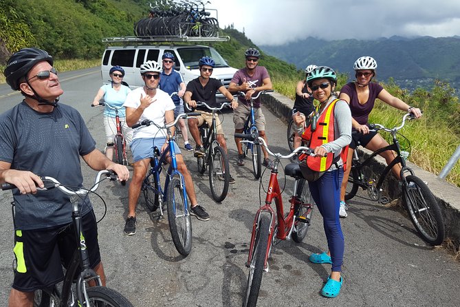 Downhill Bike and Ko'olau Waterfall Hike Tour - The downhill ride: scenic, easy, and shorter than some expect