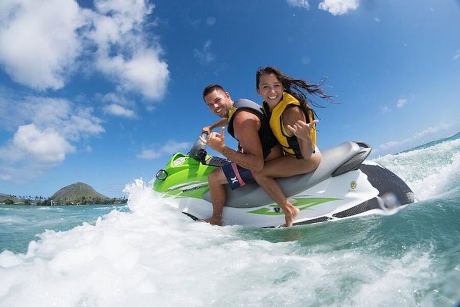 Hawaii Kai: Maunalua Bay Jet Ski Ride - Getting from shore to the riding area