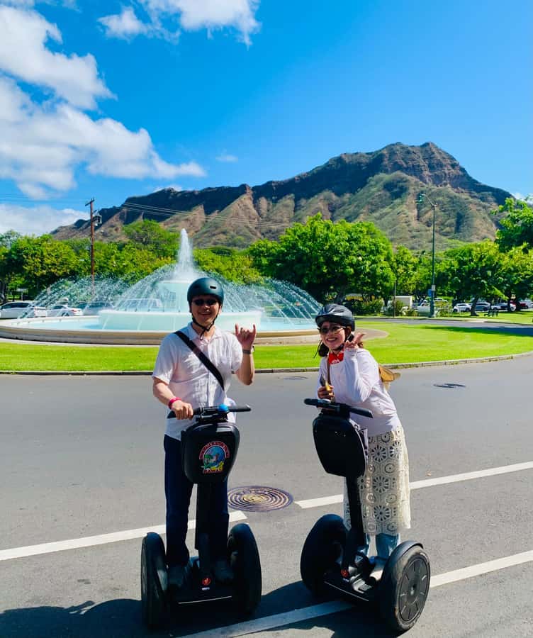 Honolulu: Diamond Head Segway Tour - Red Wings Memorial Park and Fort Ruger pathways