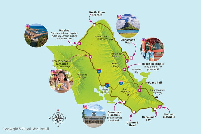 Oahu Grand Circle Island and Haleiwa Tour: 9-Hr Deluxe Experience - Diamond Head and the east-coast drive