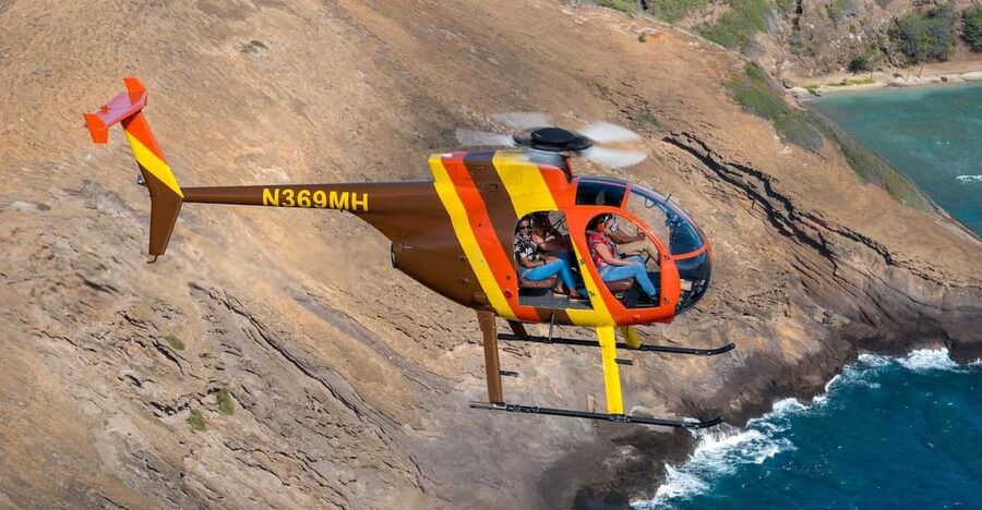 Oahu: Magnum P.I. Doors-Off Helicopter Tour - From Keehi Lagoon to Honolulu Harbor