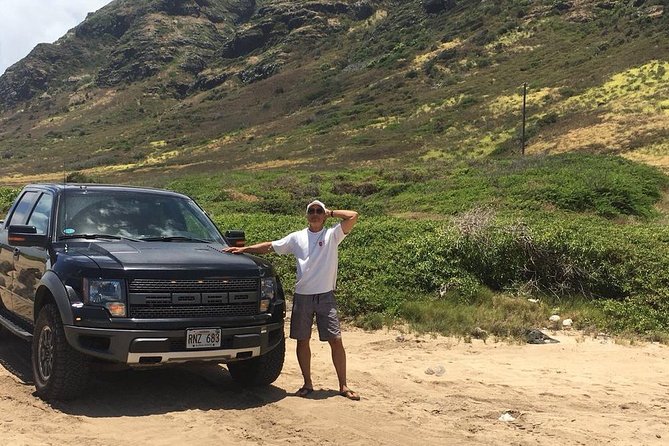 Off-Road Adventure Tour on Oahu's North Shore - Riding off-road in a Raptor truck