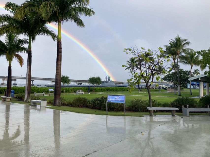 Pearl Harbor's #1 Private VIP Tour -"The Arizona Memorial" - Looking across Battleship Row and toward USS Missouri