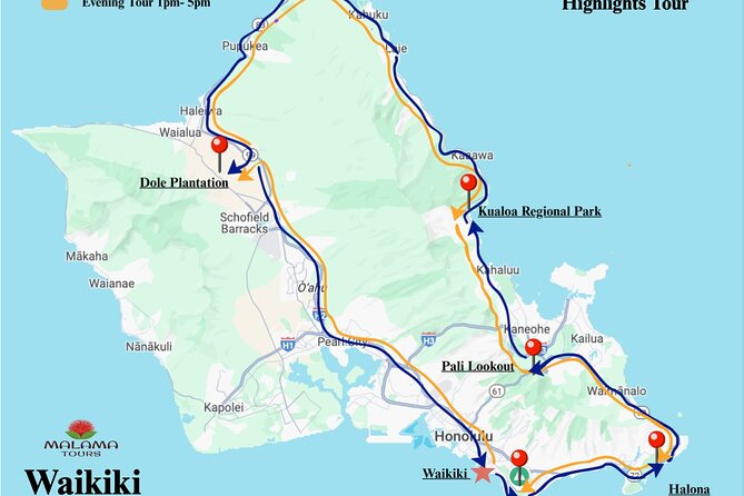 Private Half-Day Circle Island Highlights Tour in Oahu - A quick Oahu orientation in one private van