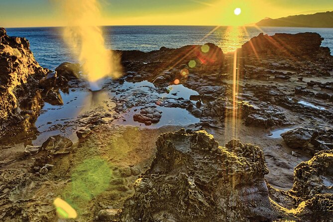 PRIVATE Premium Circle Island Tour (12 Stops) - Halona Blowhole shows Oahu’s raw coast