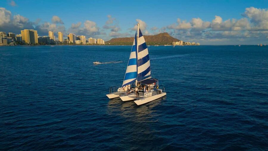 Waikiki: Sunset Swim & Sailing Experience - The Swim Near Diamond Head