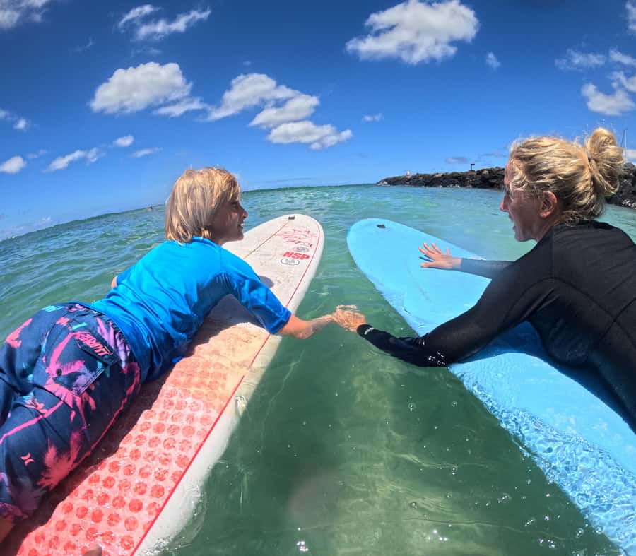 Waikiki: Surf Lessons Easy 60 min classes no crowds! - Sea turtles and other possible sightings
